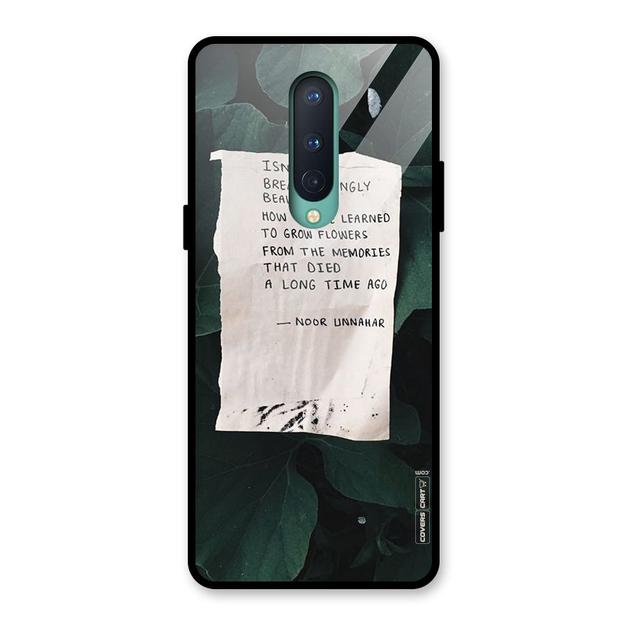 Memories Glass Back Case for OnePlus 8