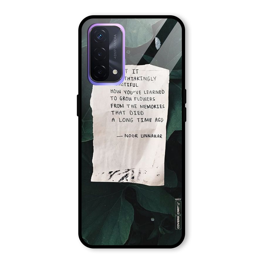 Memories Glass Back Case for Oppo A74 5G