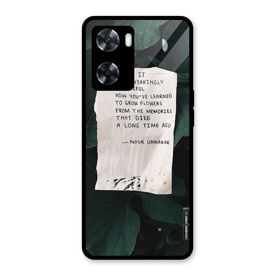 Memories Glass Back Case for Oppo A77