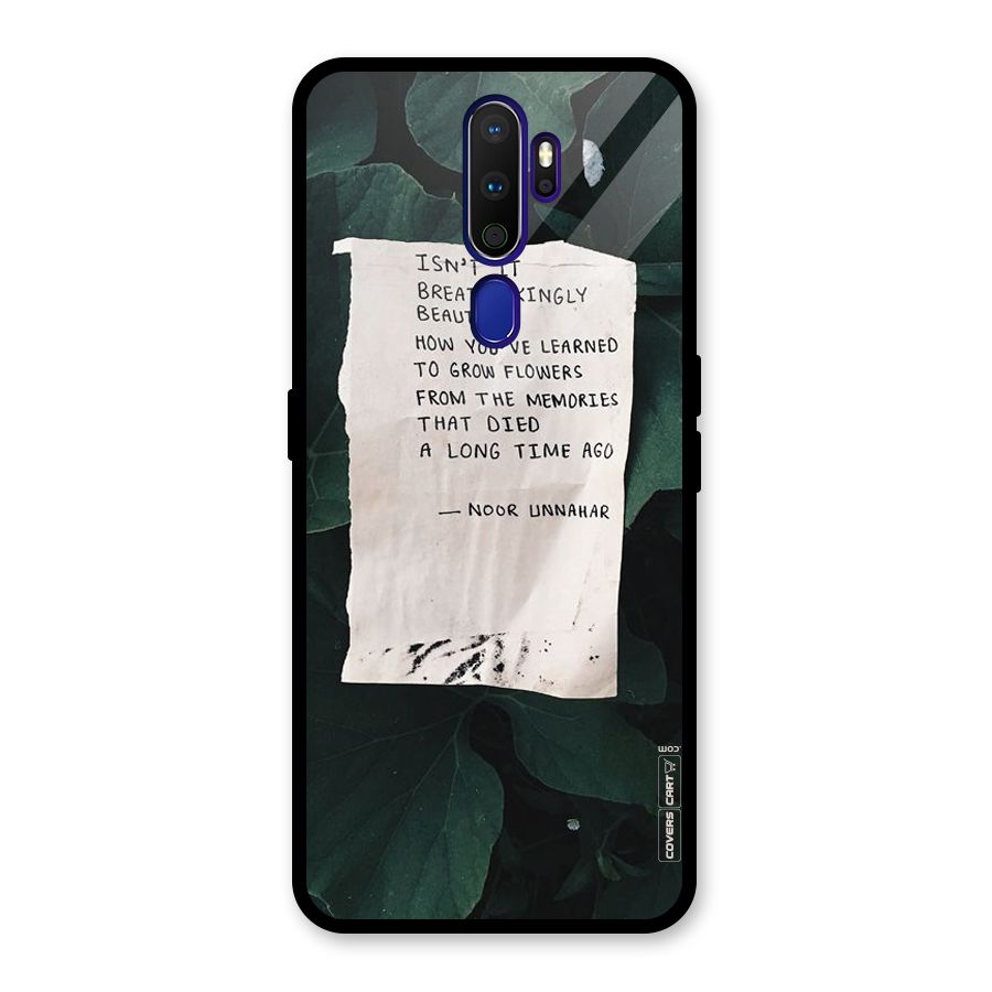 Memories Glass Back Case for Oppo A9 (2020)