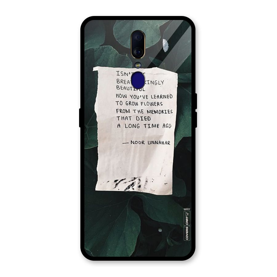 Memories Glass Back Case for Oppo F11