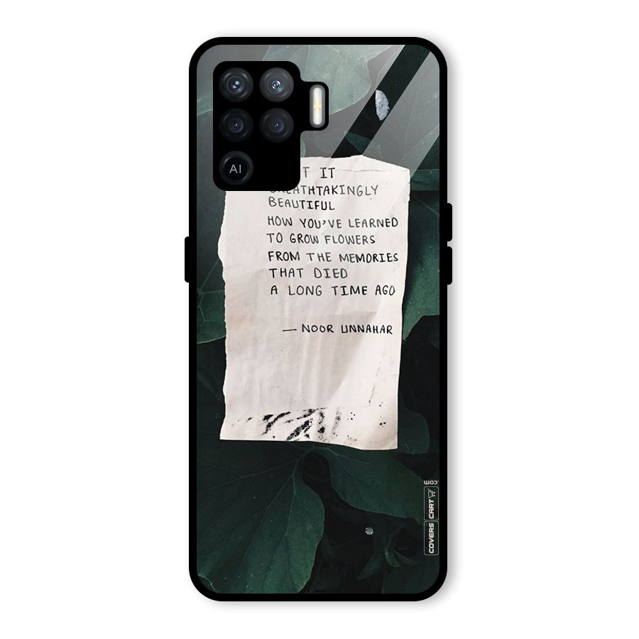 Memories Glass Back Case for Oppo F19 Pro