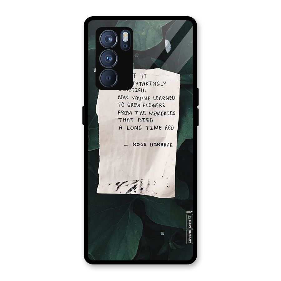 Memories Glass Back Case for Oppo Reno6 Pro 5G