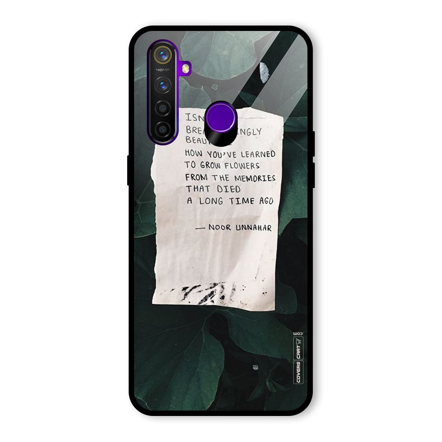 Memories Glass Back Case for Realme 5 Pro