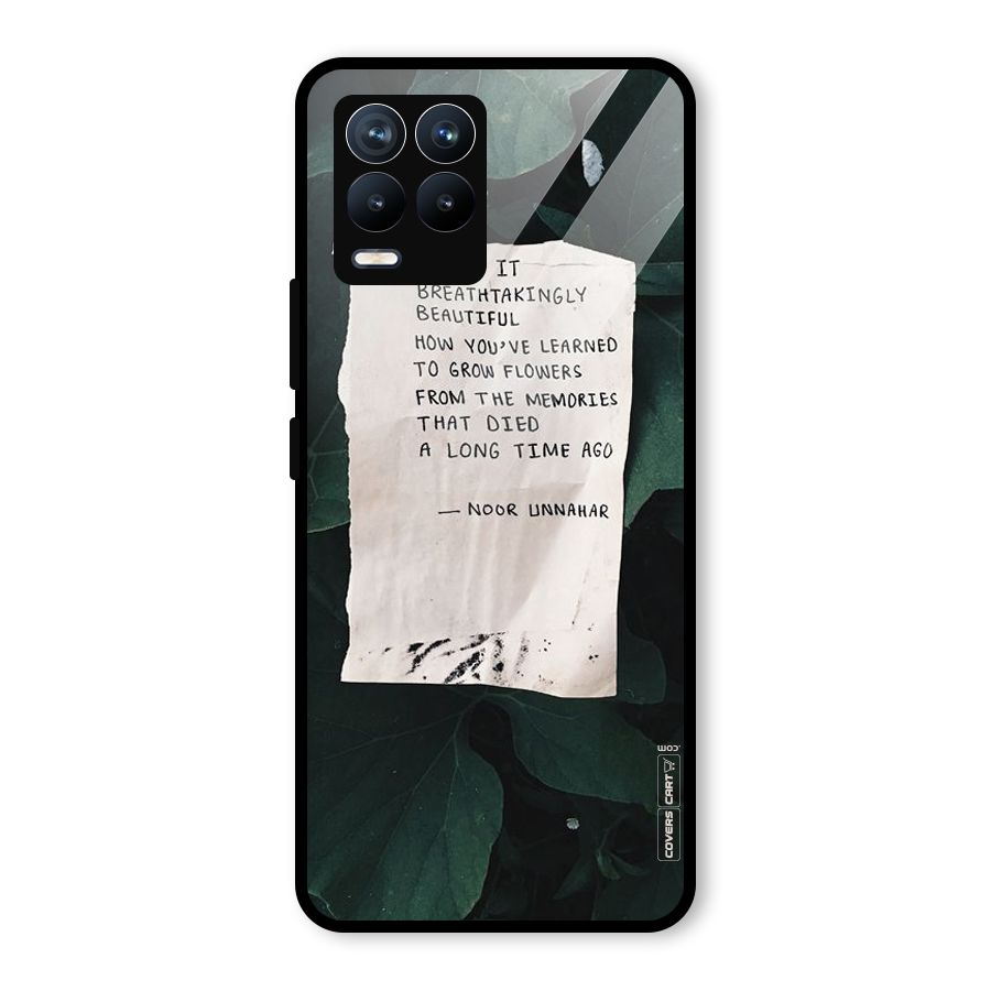 Memories Glass Back Case for Realme 8