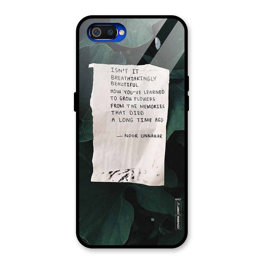 Memories Glass Back Case for Realme C2
