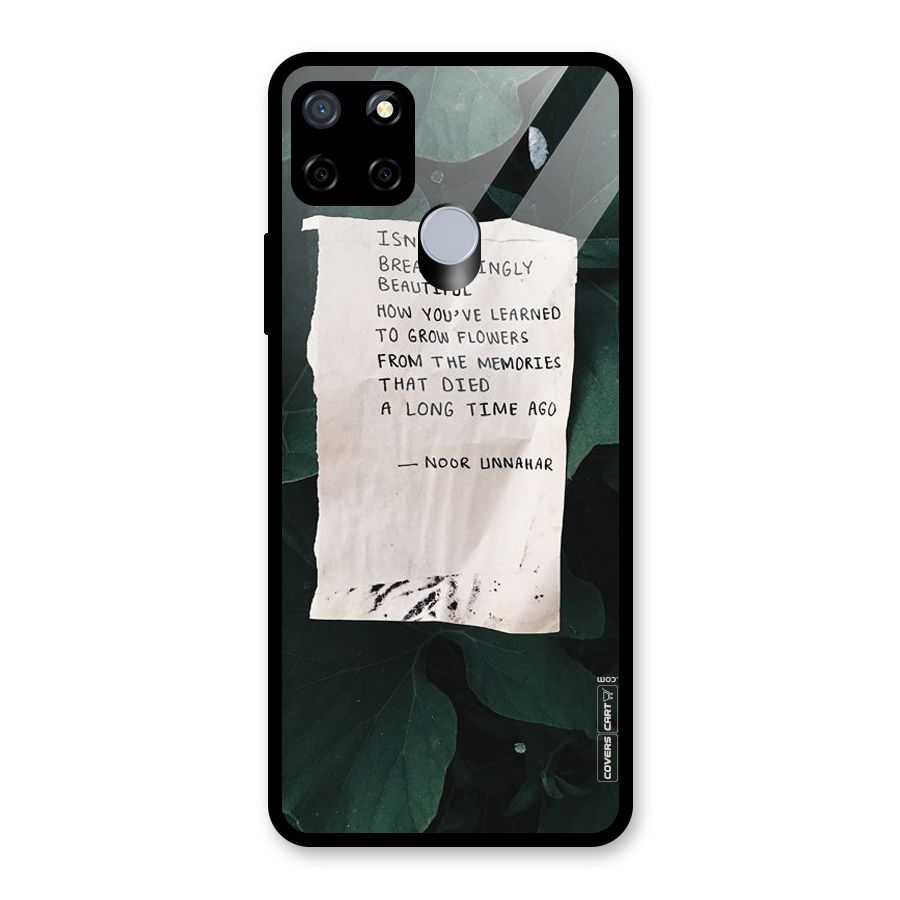Memories Glass Back Case for Realme Narzo 20