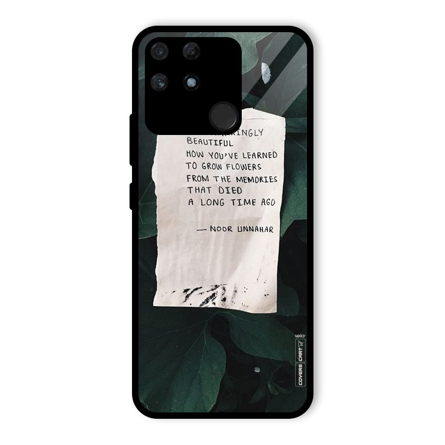 Memories Glass Back Case for Realme Narzo 50A