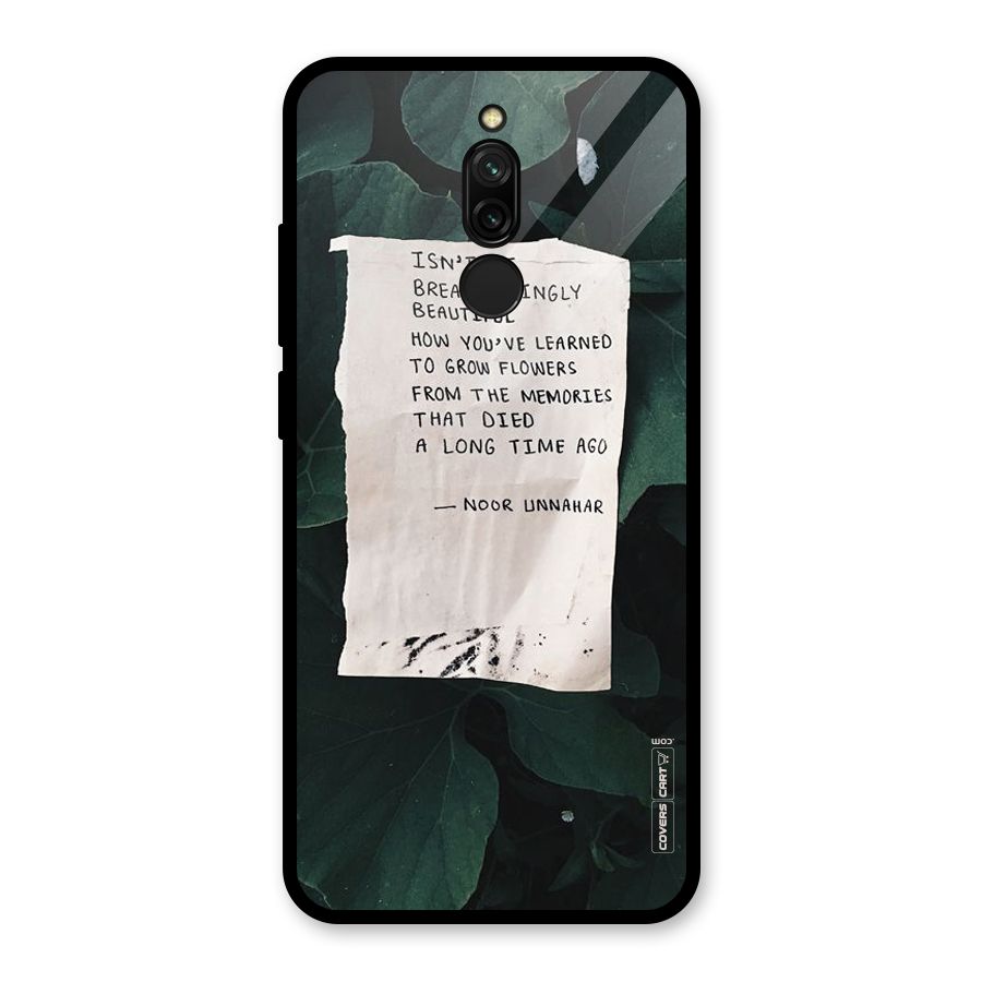 Memories Glass Back Case for Redmi 8