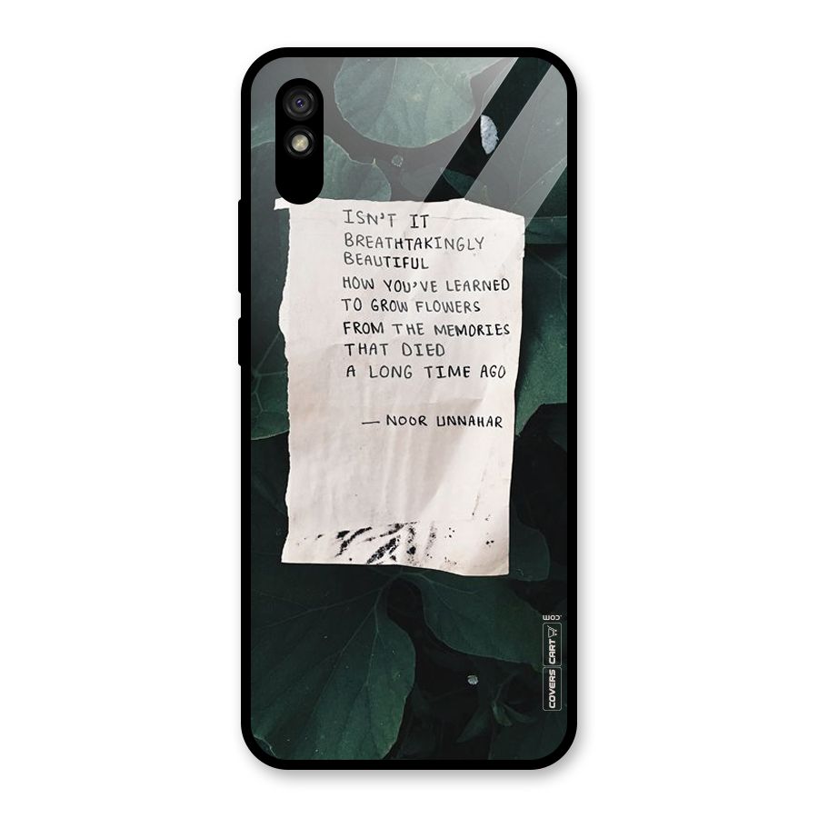 Memories Glass Back Case for Redmi 9i
