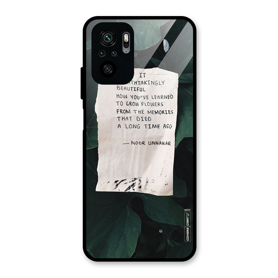 Memories Glass Back Case for Redmi Note 10S