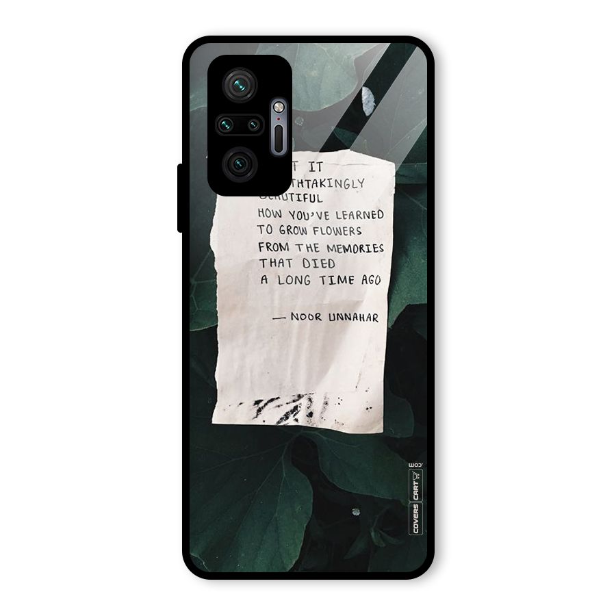 Memories Glass Back Case for Redmi Note 10 Pro