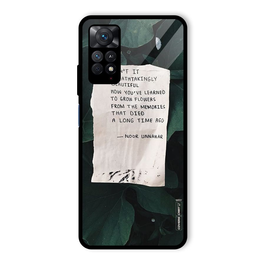 Memories Glass Back Case for Redmi Note 11 Pro
