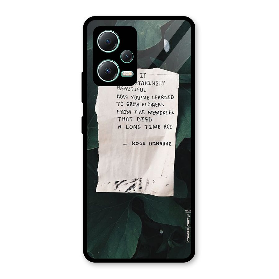 Memories Glass Back Case for Redmi Note 12 5G
