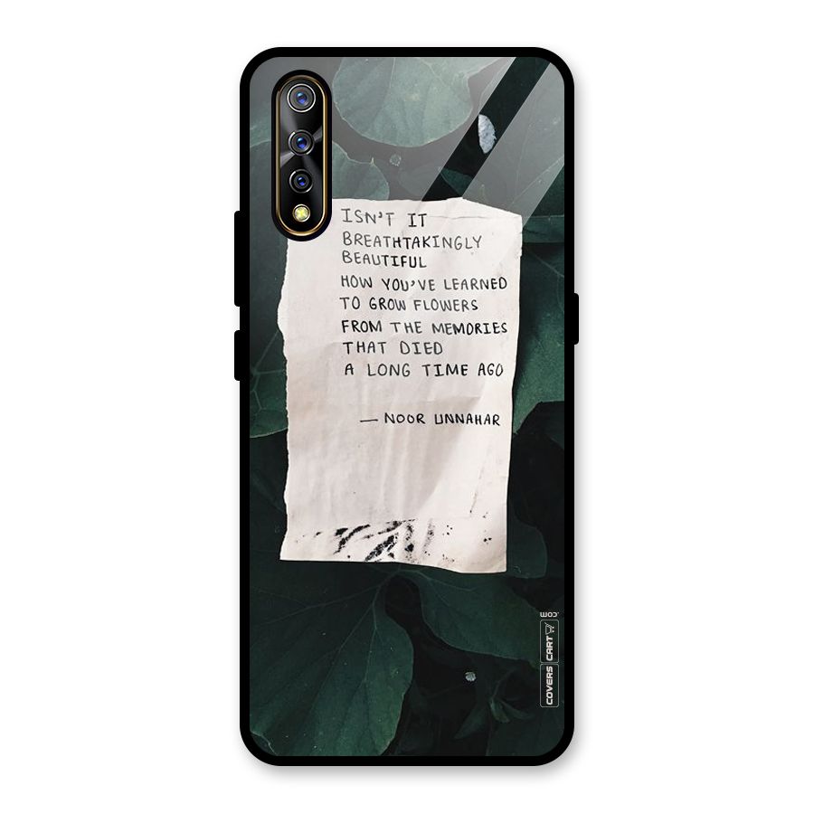 Memories Glass Back Case for Vivo S1