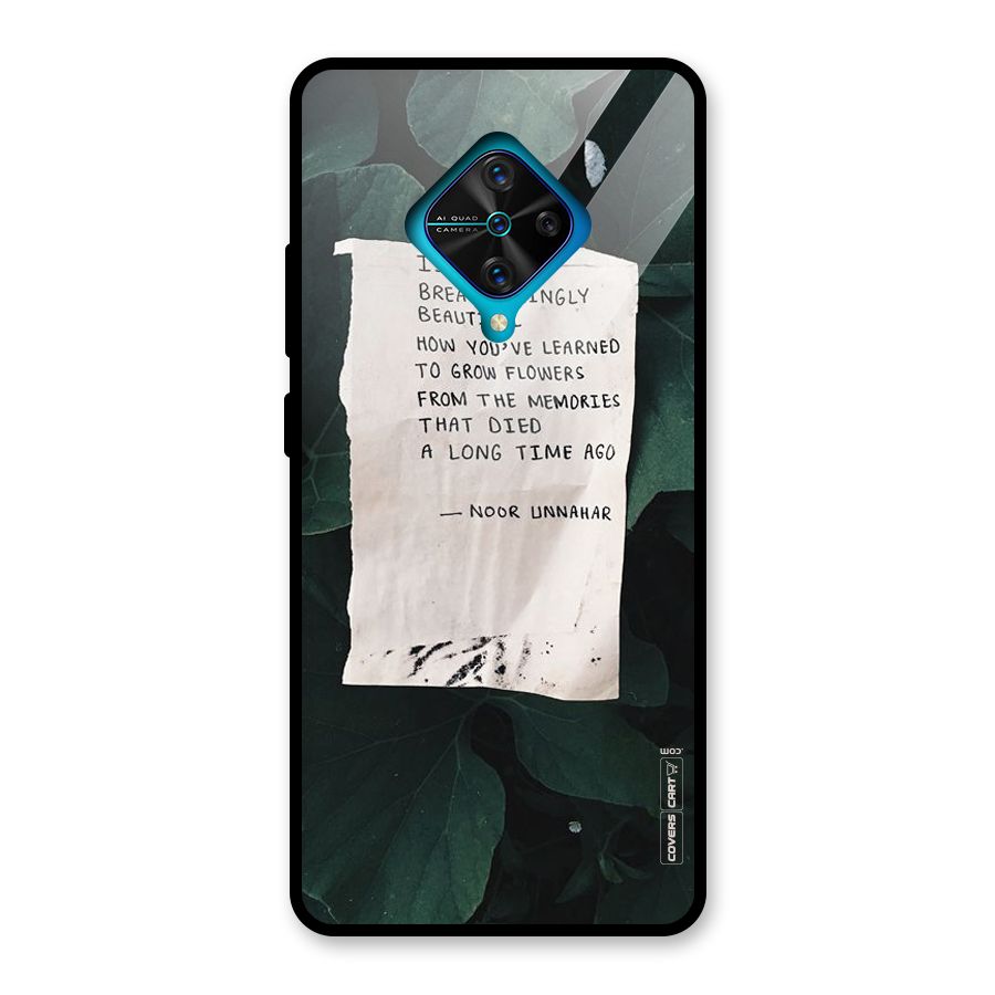 Memories Glass Back Case for Vivo S1 Pro