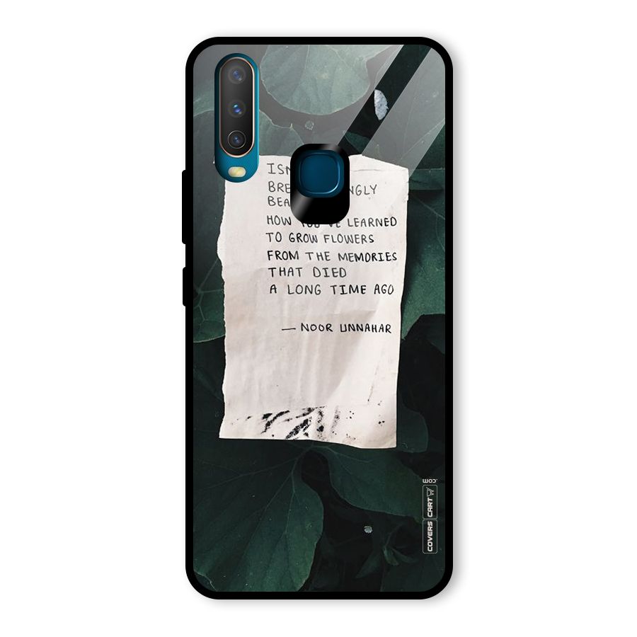 Memories Glass Back Case for Vivo U10