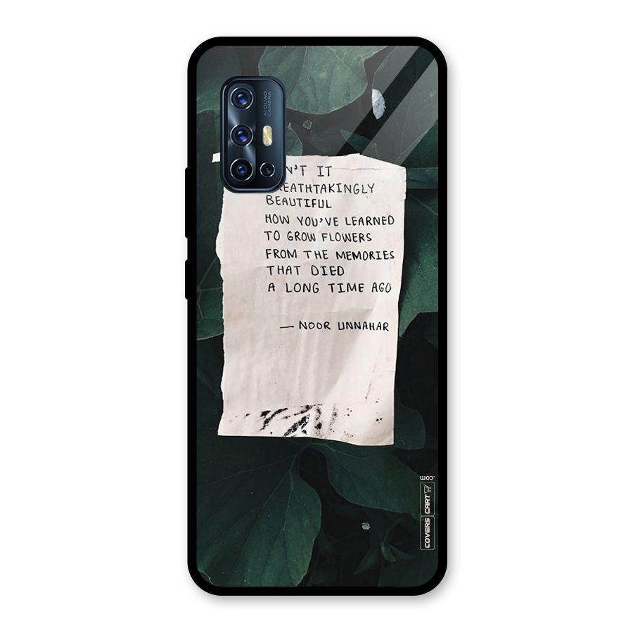 Memories Glass Back Case for Vivo V17