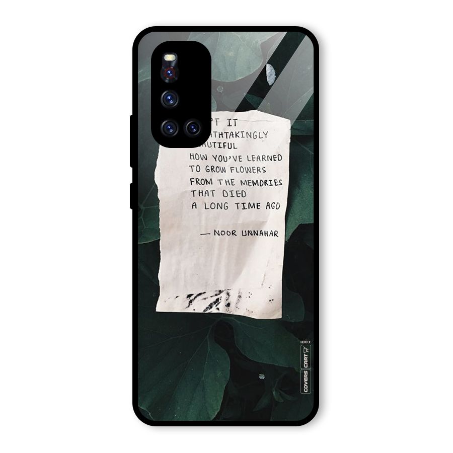 Memories Glass Back Case for Vivo V19