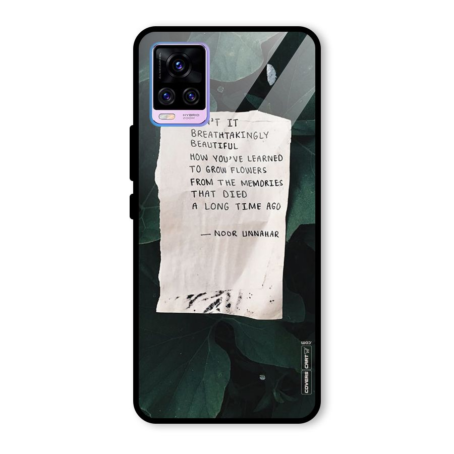 Memories Glass Back Case for Vivo V20 Pro