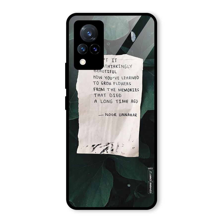 Memories Glass Back Case for Vivo V21 5G