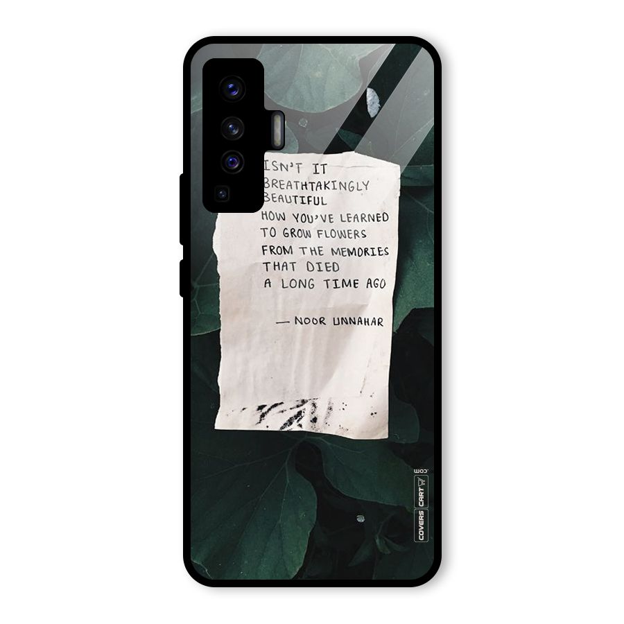 Memories Glass Back Case for Vivo X50