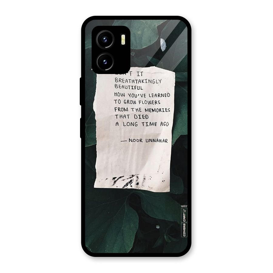 Memories Glass Back Case for Vivo Y15s