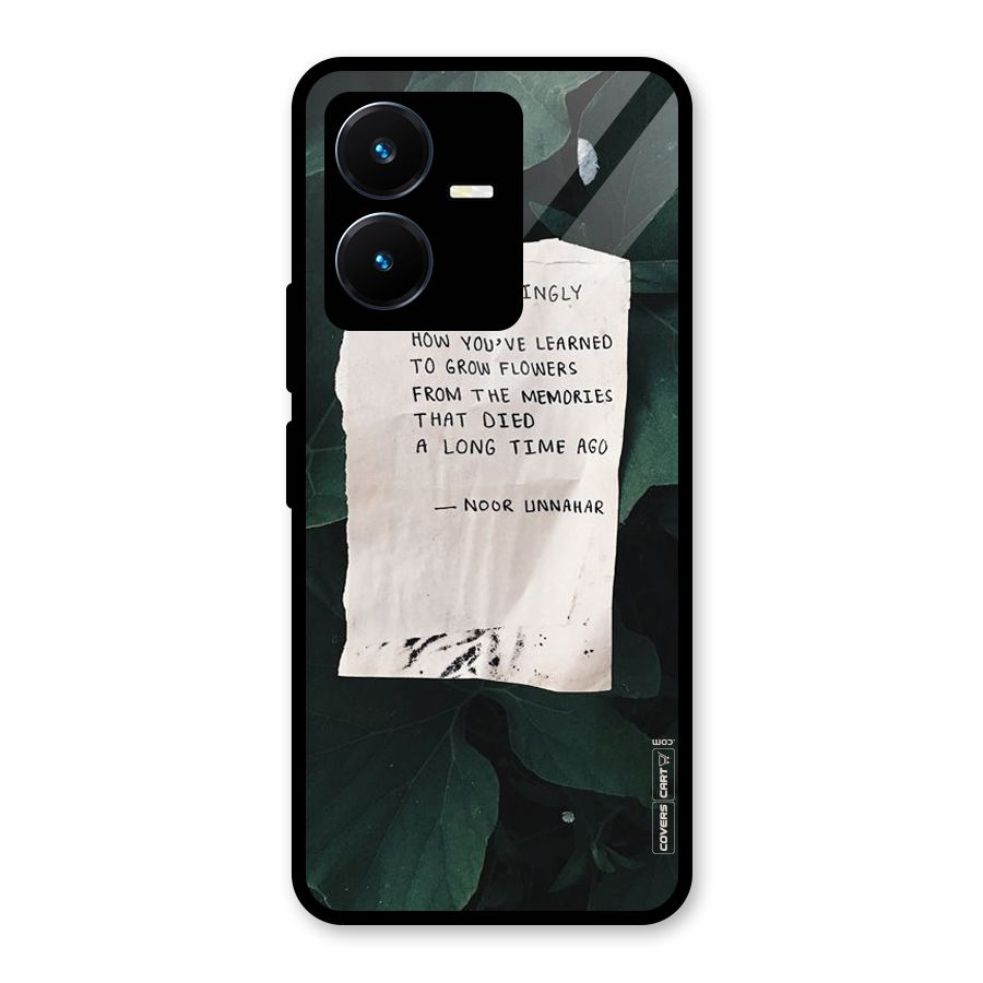 Memories Glass Back Case for Vivo Y22
