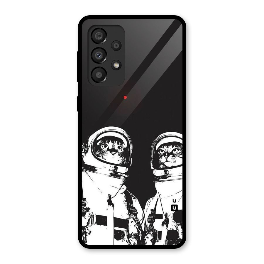 Meow Moon Glass Back Case for Galaxy A33 5G