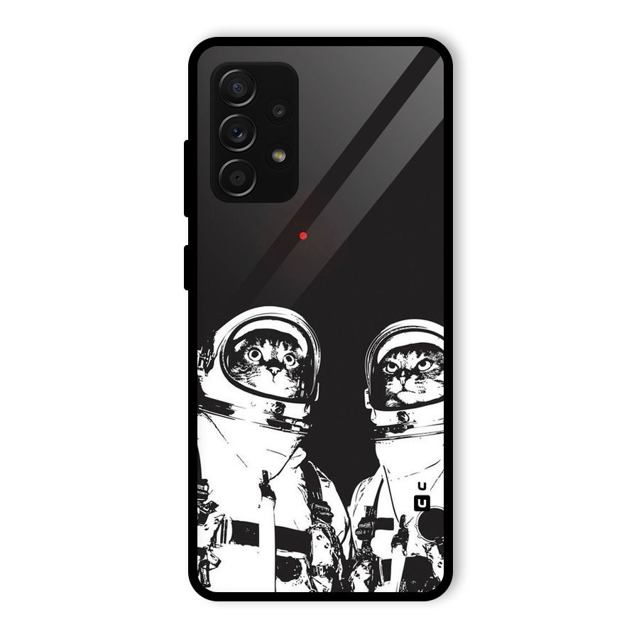 Meow Moon Glass Back Case for Galaxy A53 5G