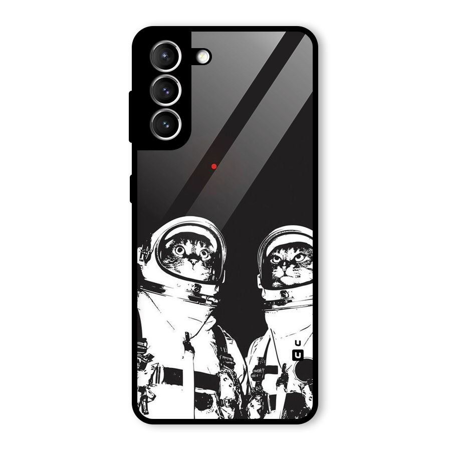 Meow Moon Glass Back Case for Galaxy S21 5G