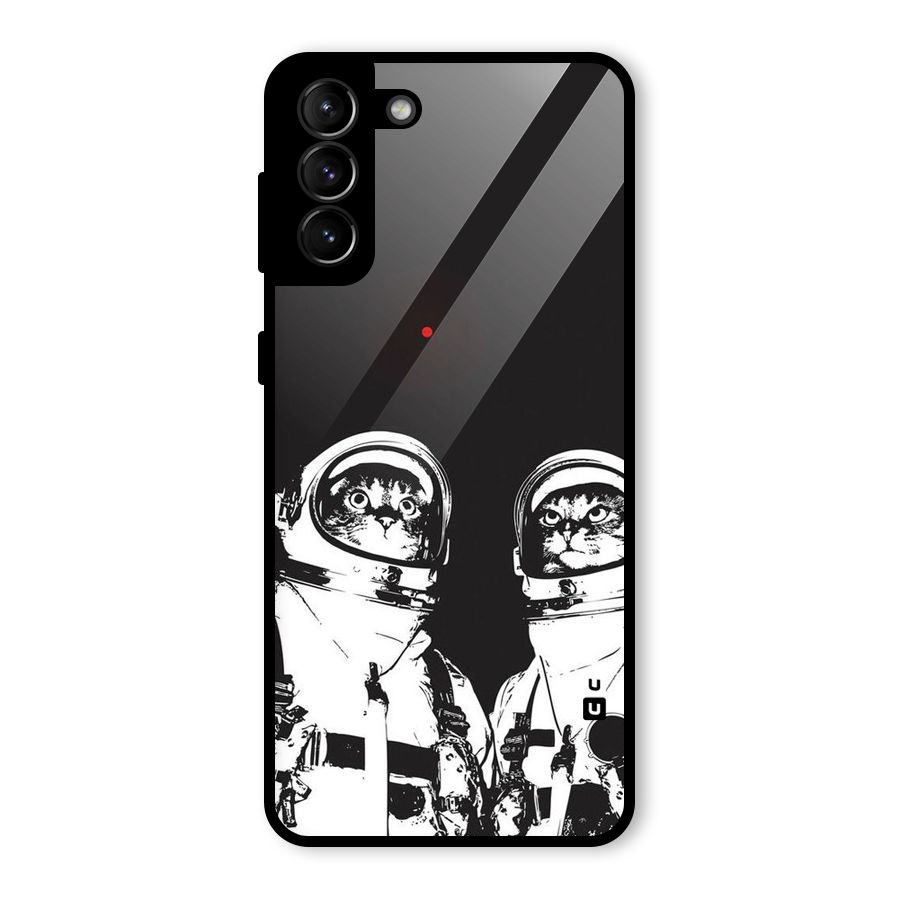 Meow Moon Glass Back Case for Galaxy S21 Plus