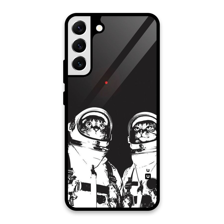 Meow Moon Glass Back Case for Galaxy S22 Plus 5G