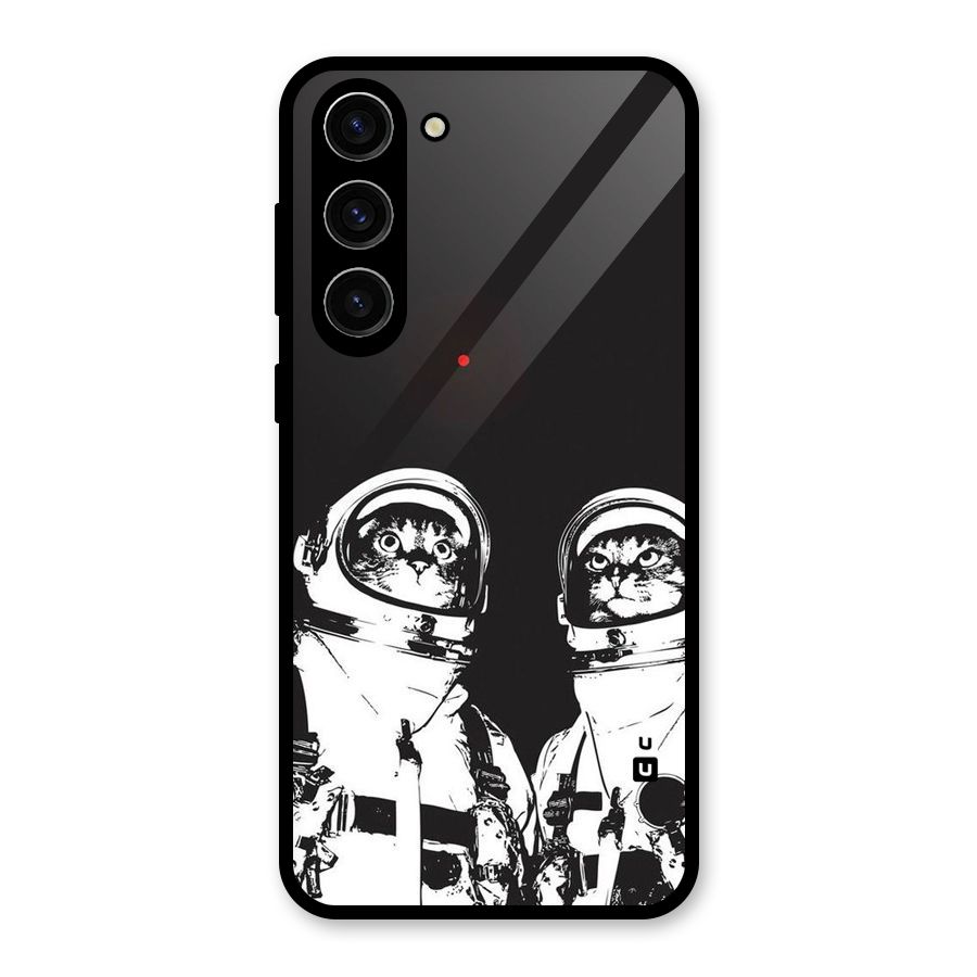 Meow Moon Glass Back Case for Galaxy S23 Plus