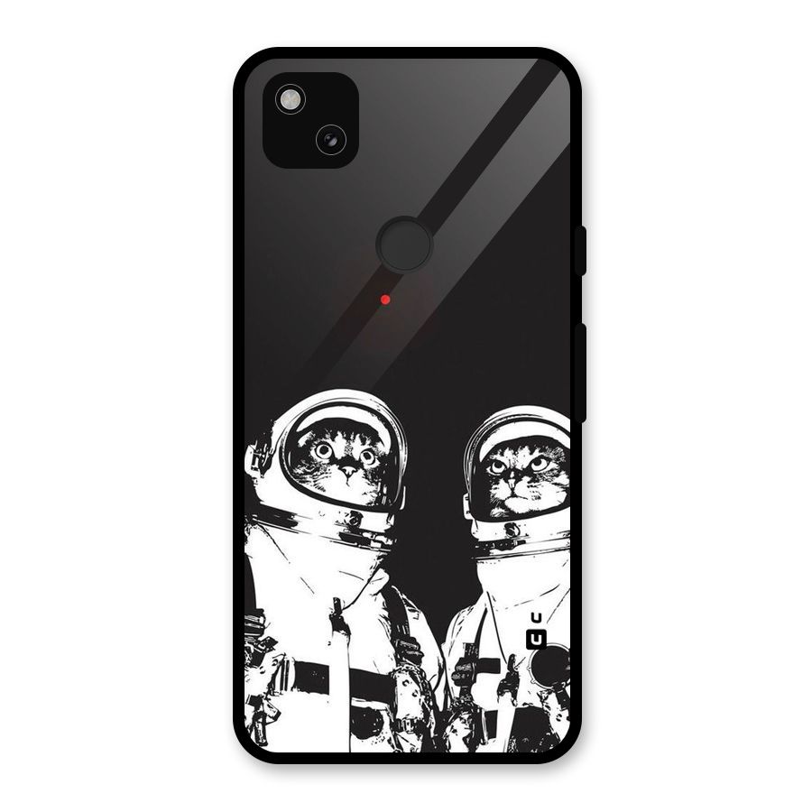 Meow Moon Glass Back Case for Google Pixel 4a