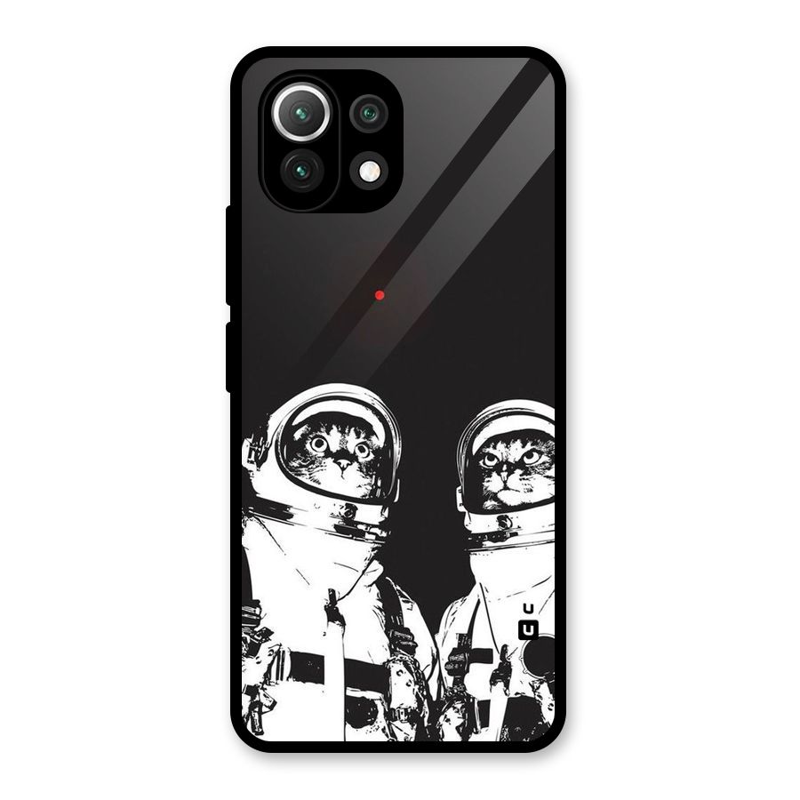 Meow Moon Glass Back Case for Mi 11 Lite