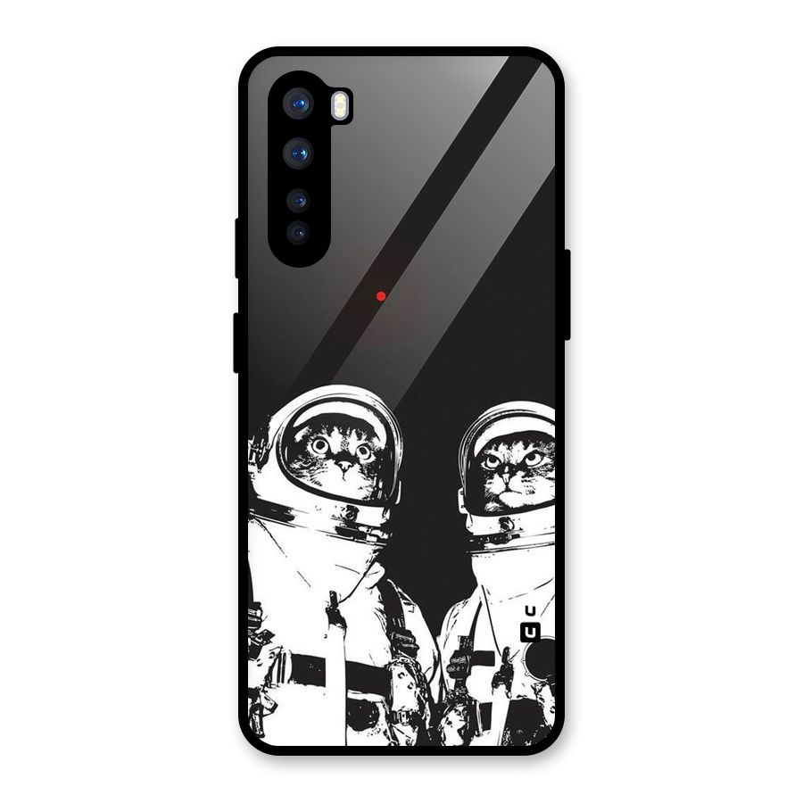 Meow Moon Glass Back Case for OnePlus Nord