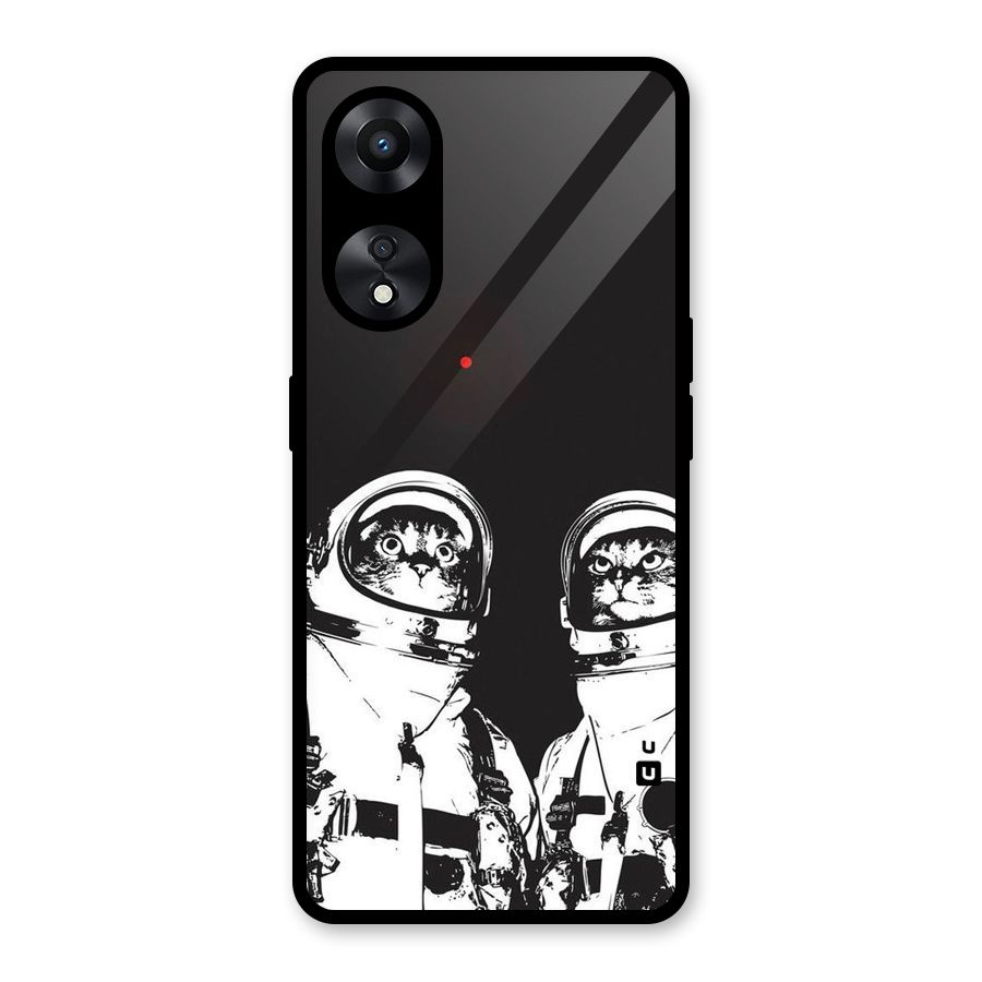 Meow Moon Glass Back Case for Oppo A78