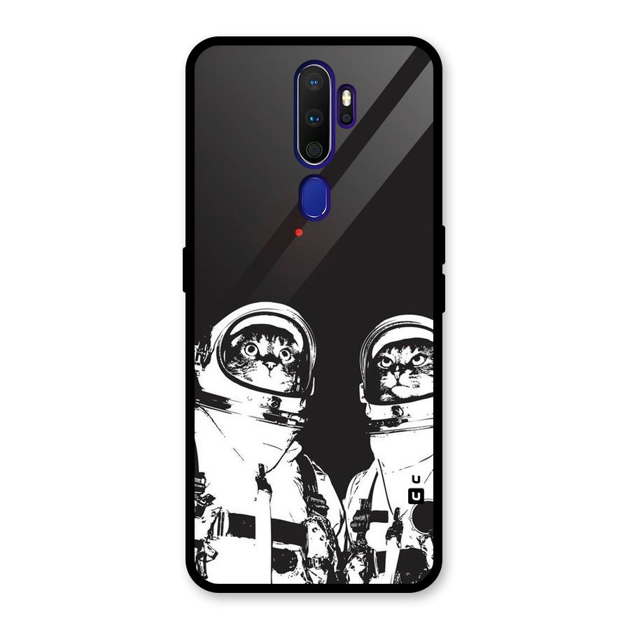 Meow Moon Glass Back Case for Oppo A9 (2020)