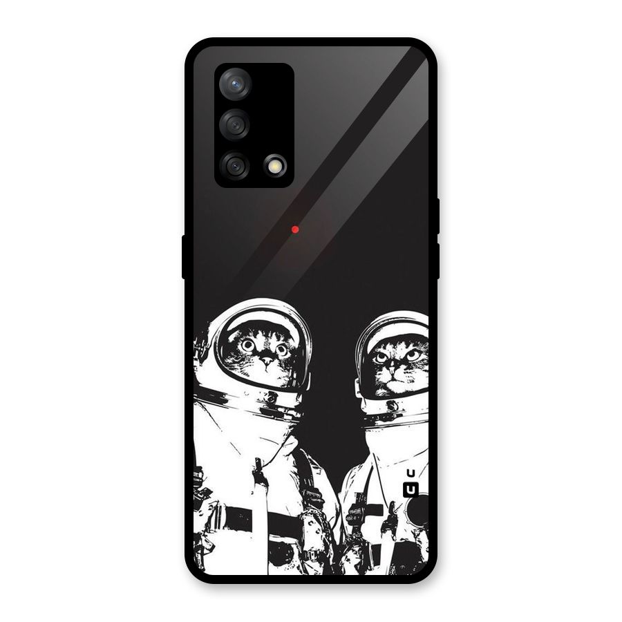 Meow Moon Glass Back Case for Oppo F19