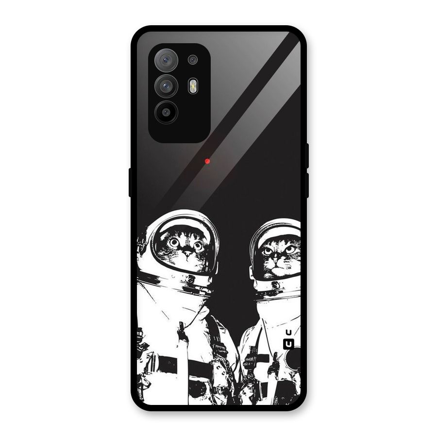 Meow Moon Glass Back Case for Oppo F19 Pro Plus 5G
