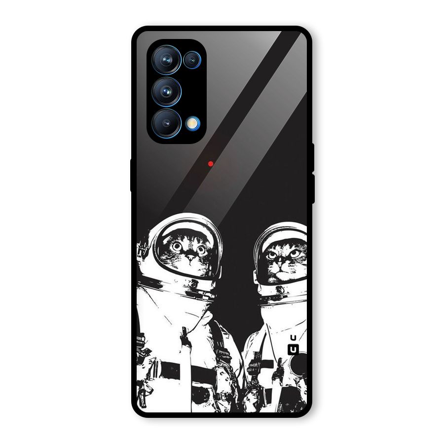 Meow Moon Glass Back Case for Oppo Reno5 Pro 5G