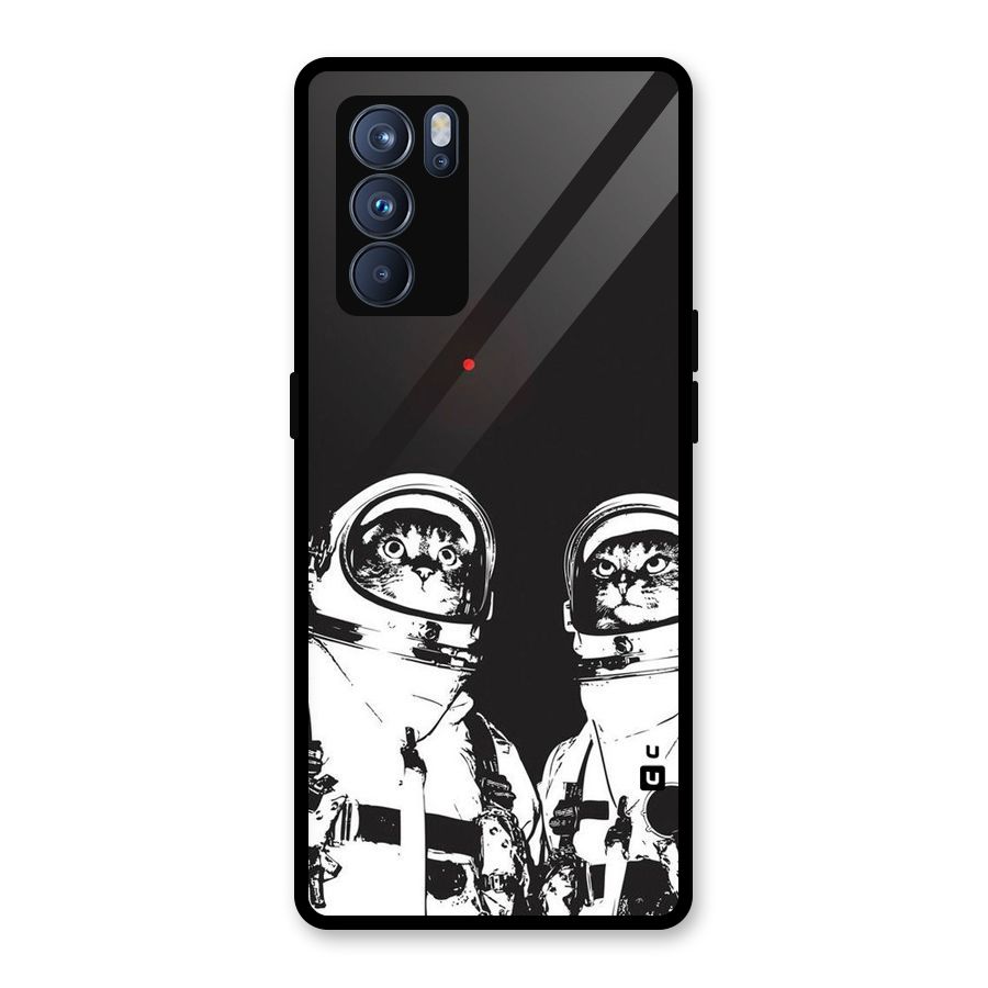 Meow Moon Glass Back Case for Oppo Reno6 Pro 5G