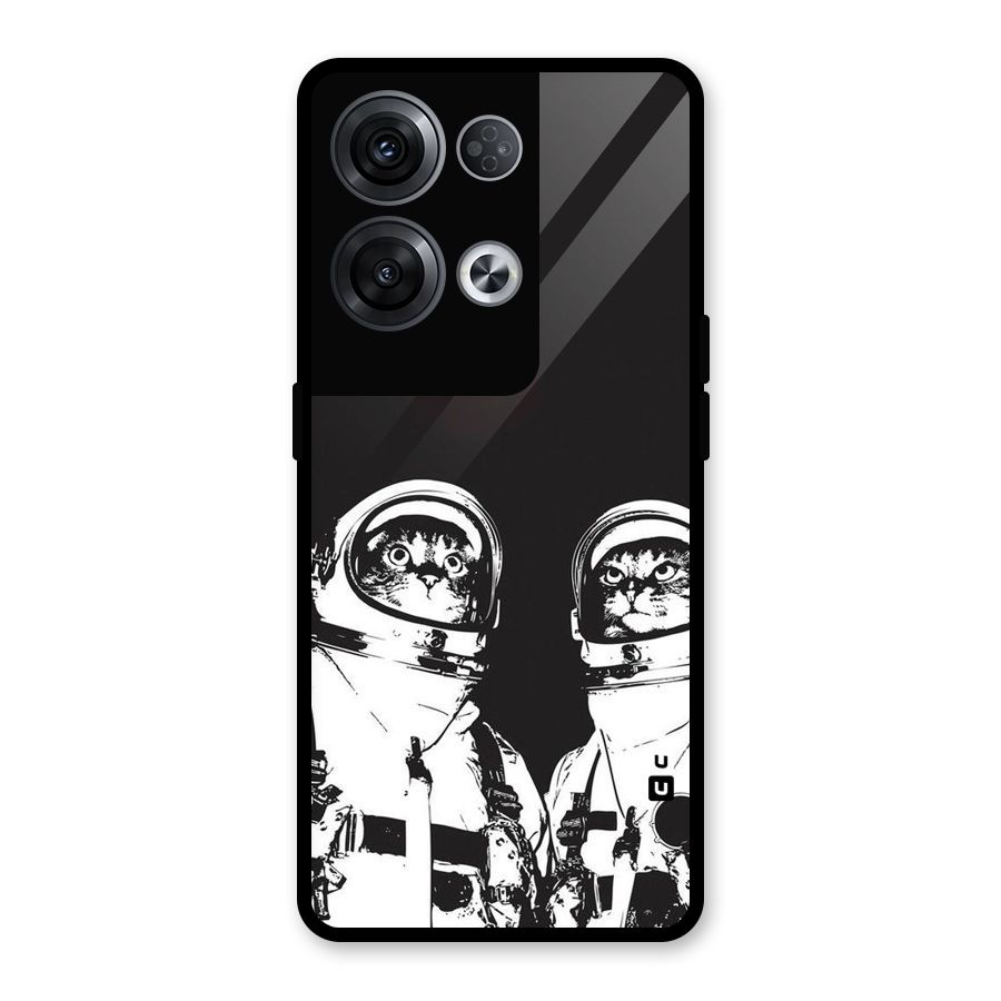 Meow Moon Glass Back Case for Oppo Reno8 Pro 5G