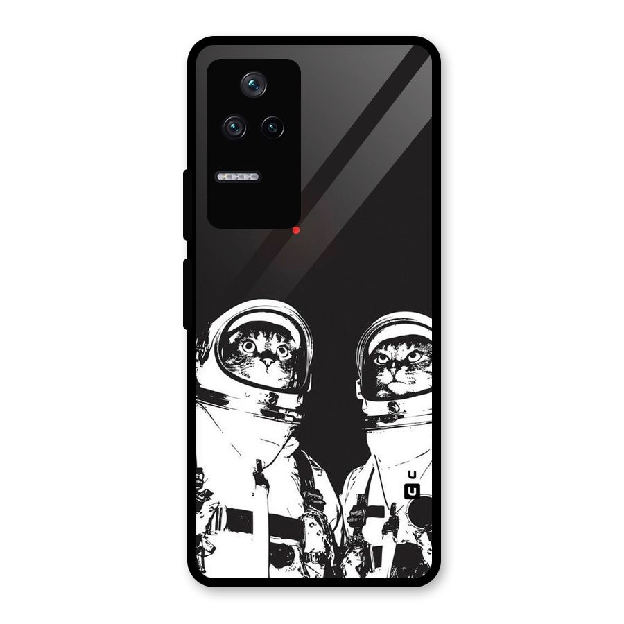 Meow Moon Glass Back Case for Poco F4 5G
