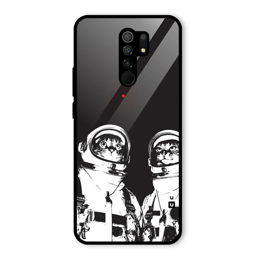 Meow Moon Glass Back Case for Poco M2