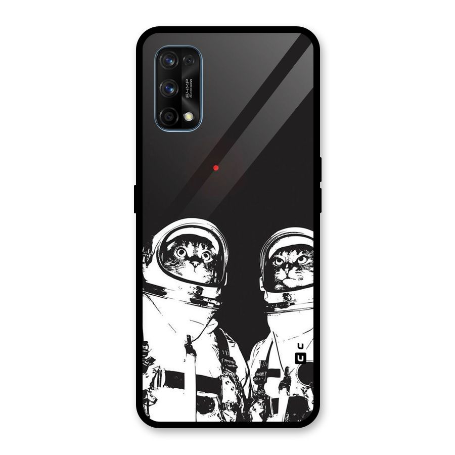 Meow Moon Glass Back Case for Realme 7 Pro