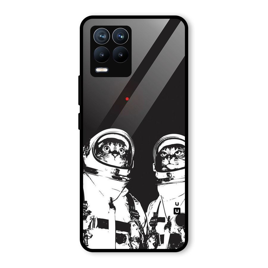Meow Moon Glass Back Case for Realme 8 Pro