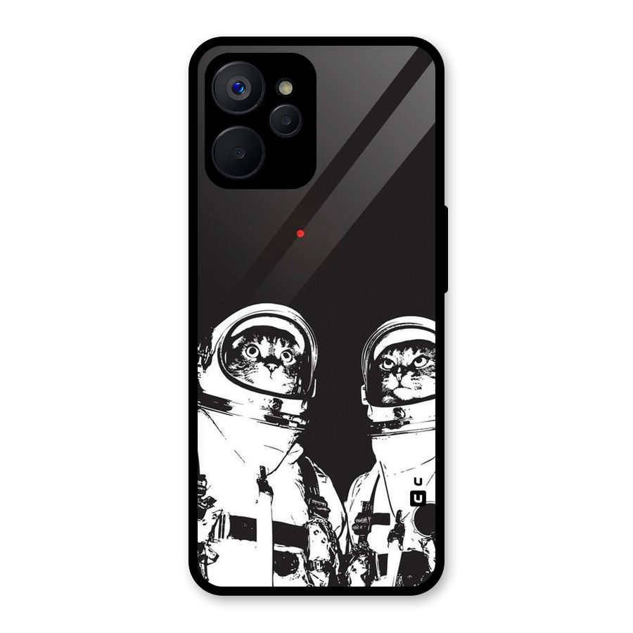 Meow Moon Glass Back Case for Realme 9i 5G