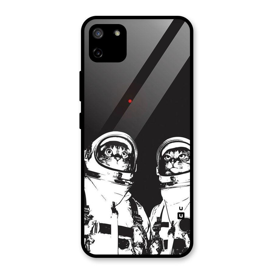 Meow Moon Glass Back Case for Realme C11